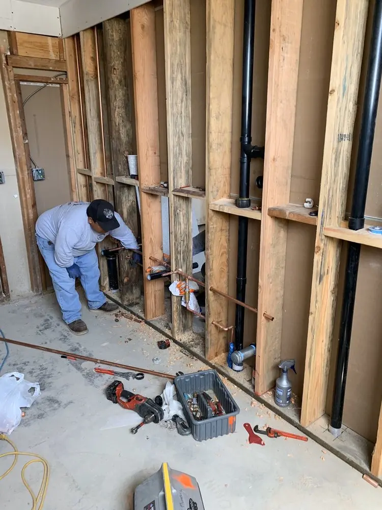 Commercial rough-in plumbing for Gas Line Repair in Worthington Place South